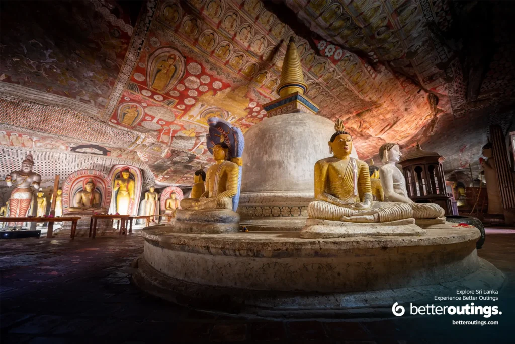 statues of Dambulla Royal Cave Temple Sri Lanka